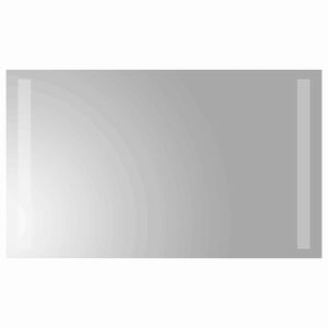 vidaXL LED badev&aelig;relsesspejl Transparent 50 x 30 cm h&aelig;rdet glas