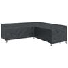 vidaXL M&oslash;belbetr&aelig;k Sort 255 x 255 x 80 cm 600D Oxford Stof