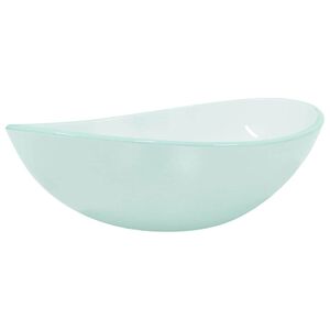 vidaXL h&aring;ndvask 54,5x35x15,5 cm h&aelig;rdet glas matteret
