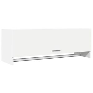 vidaXL garderobeskab 100x32,5x35 cm konstrueret tr&aelig; hvid