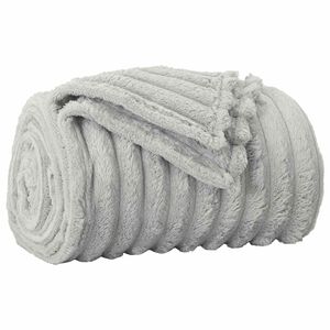 vidaXL T&aelig;ppe Gr&aring; 240 x 220 cm 1.36 kg Fleece