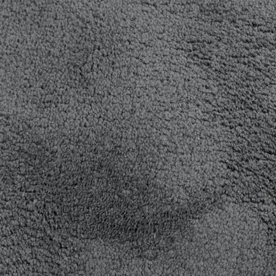 vidaXL gulvtæppe OVIEDO 80x150 cm kort luv antracitgrå