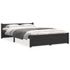 vidaXL sengeramme 120x200 cm massivt tr&aelig; sort