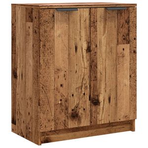 vidaXL skoreol 59x35x70 cm konstrueret tr&aelig; gammelt tr&aelig;-look