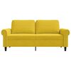 vidaXL 2-personers sofa 140 cm fl&oslash;jl gul