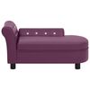 vidaXL hundesofa 83x45x42 cm kunstl&aelig;der bordeaux