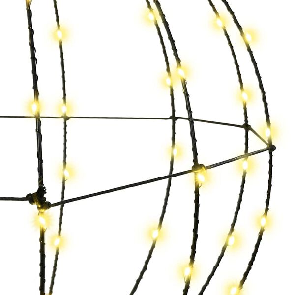 vidaXL Bold med 192 LED'er 2 pcs Varm hvid 43,5 cm Metal