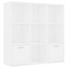 vidaXL bogreol 98x30x98 cm konstrueret tr&aelig; hvid