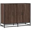 vidaXL skab 94x35x76 cm konstrueret tr&aelig; brun egetr&aelig;sfarve