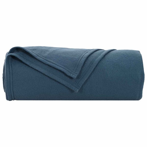 vidaXL Kastet&aelig;pper 24 pcs M&oslash;rkebl&aring; 270 x 240 cm Fleece