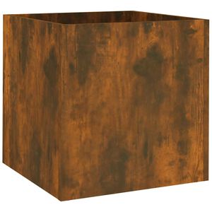 vidaXL plantekasse 40x40x40 cm konstrueret tr&aelig; r&oslash;get egetr&aelig;sfarve