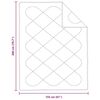vidaXL Quilts & Duveter Hvid 155 x 200 cm Microfiber