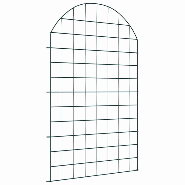 vidaXL Damhegnsæt 8 pcs Grøn 50 x 80 cm Stål