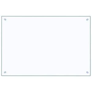 vidaXL stænkplade 90x60 cm hærdet glas gennemsigtig