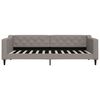 vidaXL daybed 90x200 cm stof gr&aring;brun
