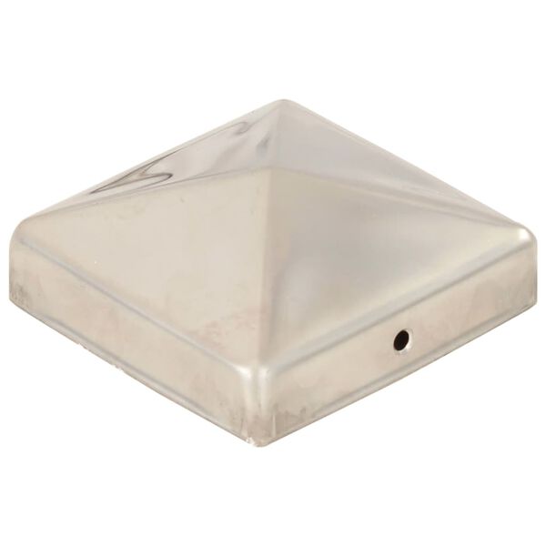 vidaXL pyramideformet stolpeh&aelig;tte 6 stk. 81x81 mm rustfrit st&aring;l
