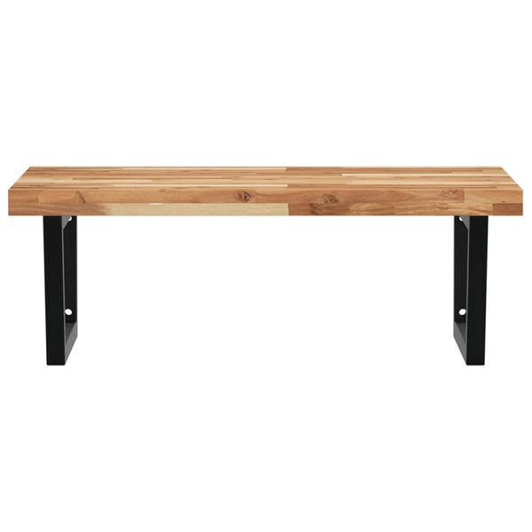 vidaXL v&aelig;gh&aelig;ngt badev&aelig;relseshylde st&aring;l og massivt akacietr&aelig;