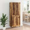 vidaXL Highboard Gammelt tr&aelig; 69,5 x 34 x 180 cm Konstrueret tr&aelig;