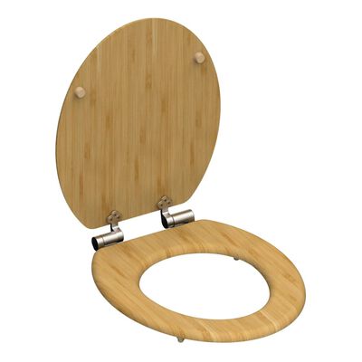 SCHÜTTE toiletsæde med soft close-funktion NATURAL BAMBOO
