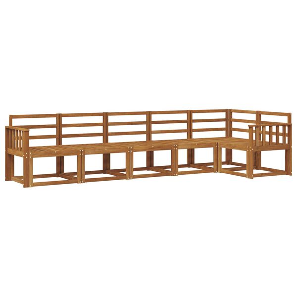 vidaXL Udend&oslash;rs sofagruppe 6 pcs Naturfarvet Massivt Akacietr&aelig;