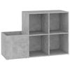 vidaXL skoskab 105x35,5x70 cm konstrueret tr&aelig; betongr&aring;