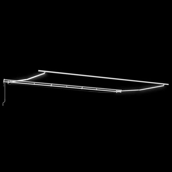 vidaXL markise m. LED + vindsensor 600x300 cm automatisk orange/brun