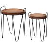 H&S Collection sideborde 2 dele rundt teak