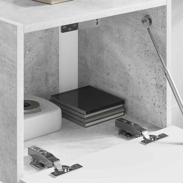 vidaXL TV v&aelig;gskab V&aelig;gmonteret Beton 60 x 31 x 29.5 cm Konstrueret tr&aelig;