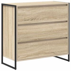 vidaXL Sideboard med skuffe Sonoma 79 x 36 x 75.5 cm Konstrueret tr&aelig;