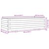 vidaXL plantekasse 90x40x26,5 cm massivt douglasgran