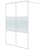 vidaXL brusev&aelig;g 140x195 cm klart sikkerhedsglas hvid