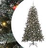 vidaXL Kunstigt juletr&aelig; Gr&oslash;n 180 cm PVC og plastik og st&aring;l