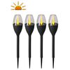 Luxform LED-solcelleminihavelamper med spyd Jive 4 stk. gr&aring; 41466