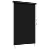 vidaXL Rullegardin Sort 120 x 250 cm Stof og Aluminium