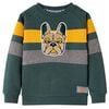 Sweatshirt til b&oslash;rn str. 92 m&oslash;rkegr&oslash;n