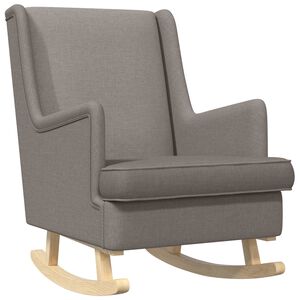 vidaXL Gyngestol Gr&aring;brun 62 x 80 x 85 cm Stof