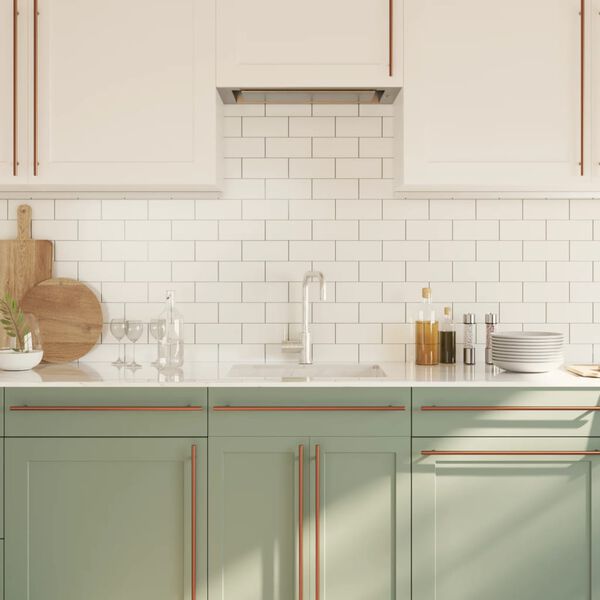 vidaXL skabsh&aring;ndtag 10 stk. 480 mm rustfrit st&aring;l bronzefarvet