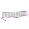 vidaXL gabionkurv med cover 900x100x150 cm galvaniseret jern