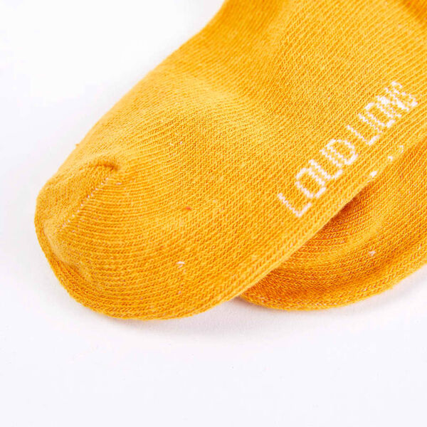 Strømpebukser til børn str. 128 okkergul