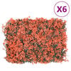 &nbsp;vidaXL hegn med kunstige ahornblade 6 stk. 40x60 cm r&oslash;d