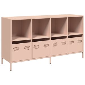 vidaXL sk&aelig;nk 135x39x73,5 cm koldvalset st&aring;l lyser&oslash;d