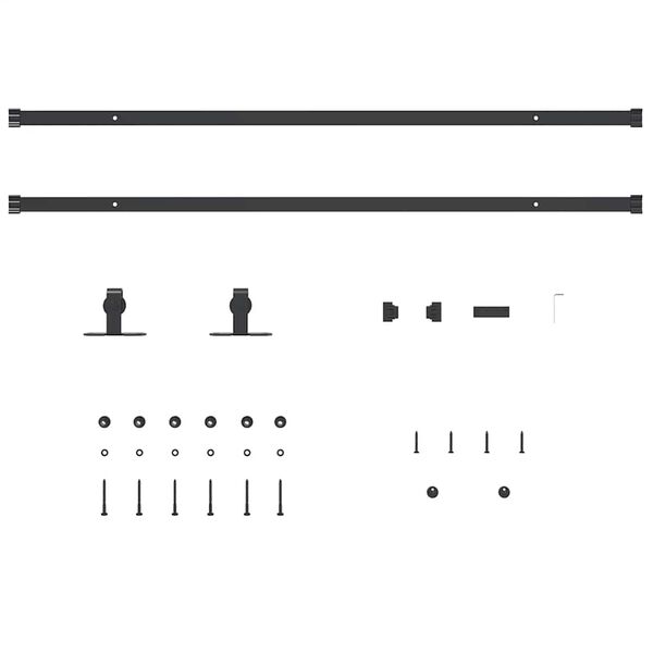 vidaXL skydel&aring;ges&aelig;t til skabe kulstofst&aring;l 213 cm