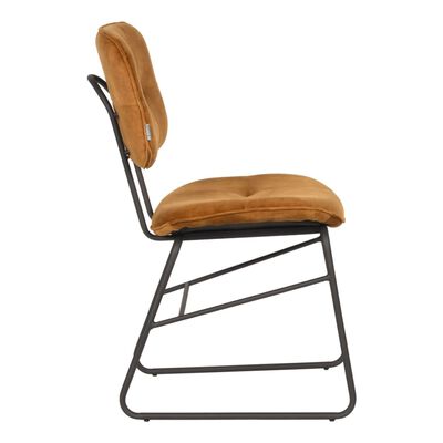 LABEL51 spisebordsstole 2 stk. Dez 49x60x87 cm okkerfarvet