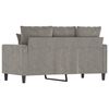 vidaXL 2-personers sofa 120 cm velour lysegr&aring;