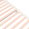 vidaXL sengeramme 135x190 cm dobbelt massivt fyrretræ hvid