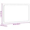 vidaXL badeværelsesspejl med LED-lys 60x8,5x38 cm kunsteg
