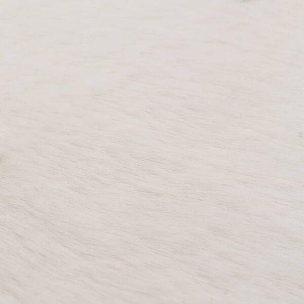 vidaXL gulvt&aelig;ppe 140x200 cm kunstig kaninskind cremefarvet