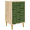 vidaXL Natskab GELEEN Sonoma-eg 36 x 33 x 60 cm Konstrueret tr&aelig;