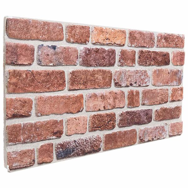 vidaXL V&aelig;gpaneler 10 pcs R&oslash;d 100 x 50 cm EPS Skum