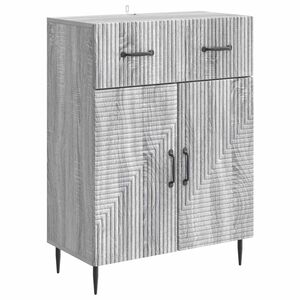 vidaXL Sideboard Gr&aring; sonoma-eg 66 x 34,5 x 89,5 cm Konstrueret tr&aelig;